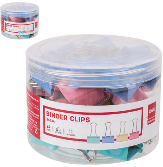 델리 메탈 더블클립 3호 E8553A, 32mm, 24개입, 2개