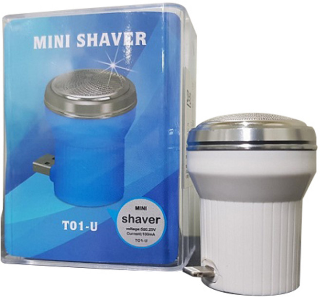 영그린 휴대용 안드로이드 스마트폰 면도기, T01, 화이트