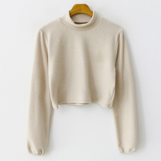 엔비룩 여성용 아이비 크롭 폴라티