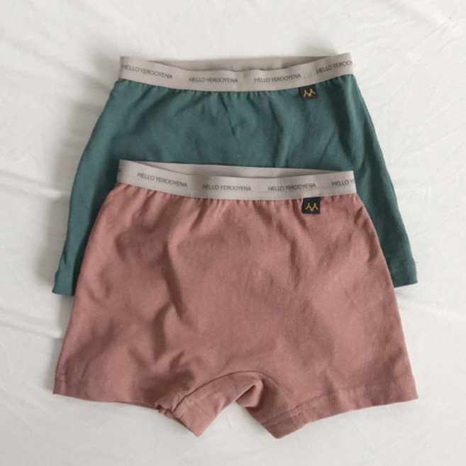 예루예나 여아용 이지사각팬티 2종 세트