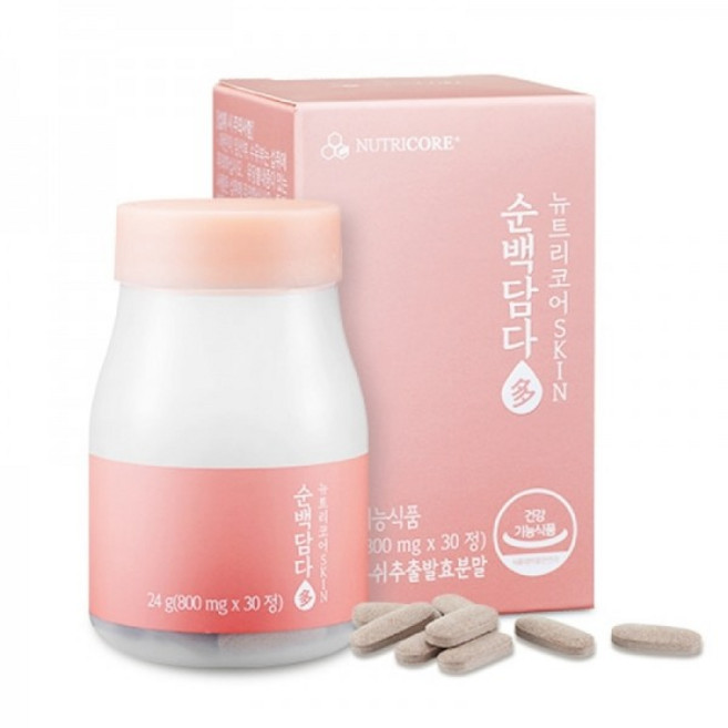 뉴트리코어 순백담다, 30정, 1개