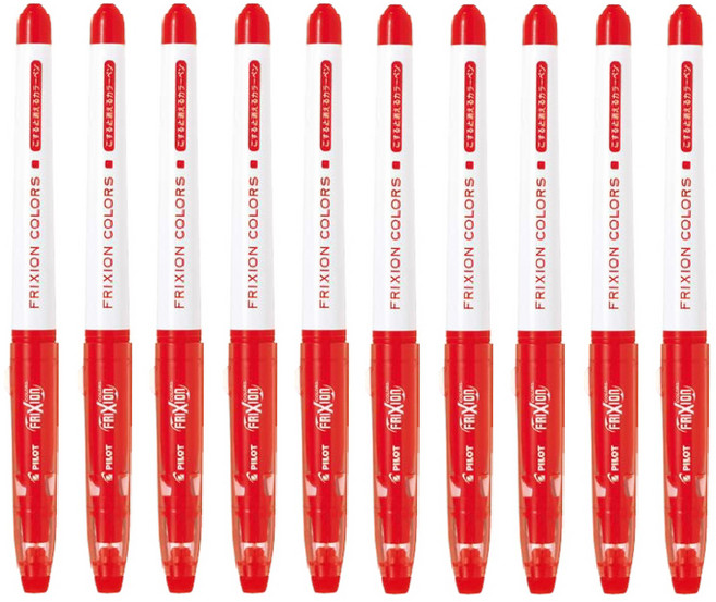 프릭션 컬러즈 지워지는 사인펜, 레드, 10개