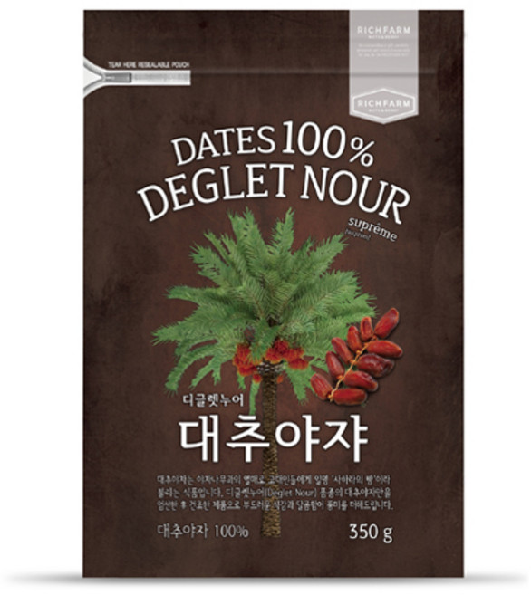 리치팜너트 대추야자, 350g, 1개