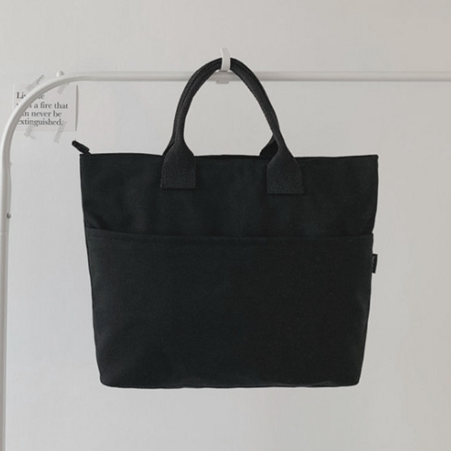 마켓피오 패션 캔버스 레트로 디자인 토트백