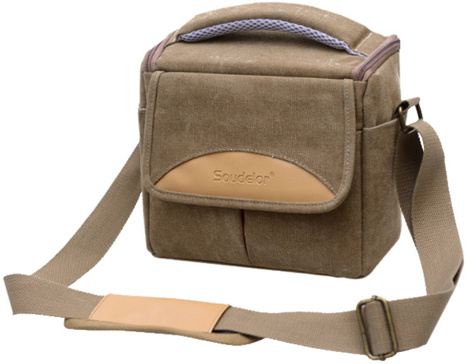 콩 하프 미니멀 스퀘어 카메라가방, 브라운, 1개