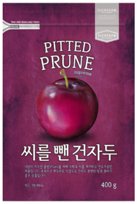 리치팜너트 씨를 뺀 건자두, 400g, 1개