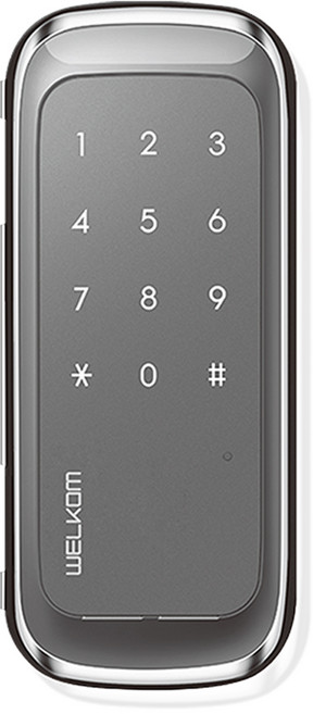 솔리티 웰콤 스마트 보조키 손잡이 없음 도어락, WGT-130, 고객직접설치