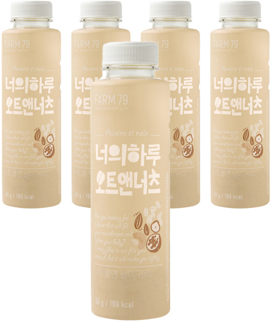 팜79 너의하루 선식가루 오트 앤 너츠, 5개, 50g