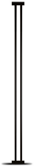 딩동펫 반려동물 150 프리미엄 안전문 점보 패널, 블랙, 1개