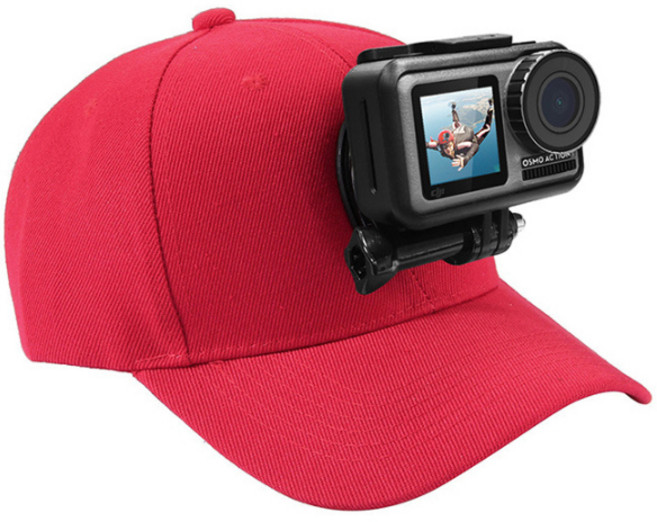 콩 고프로 촬영용 볼캡 마운트, 단일 상품(레드), 1개