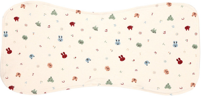 위드오가닉 신생아 트림패드, 동물얼굴, 1개