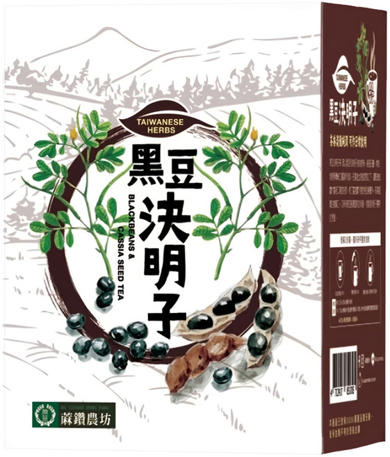 蔴鑽農坊 黑豆決明子, 3.5g, 15包, 1盒