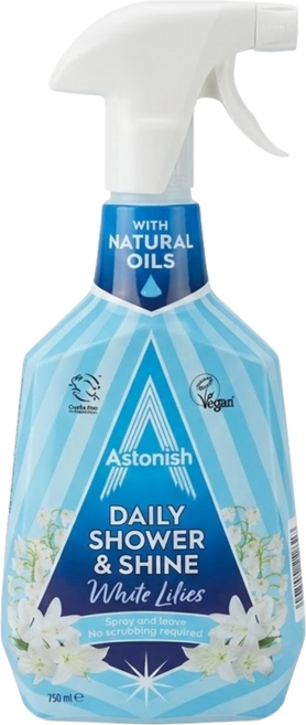 Astonish 浴廁清潔劑 白百合, 750ml, 1瓶