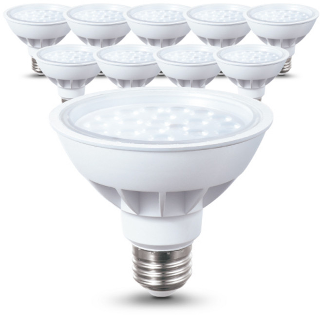 씨티오 LED 전구 PAR30 집중형 15W, 주광색, 10개
