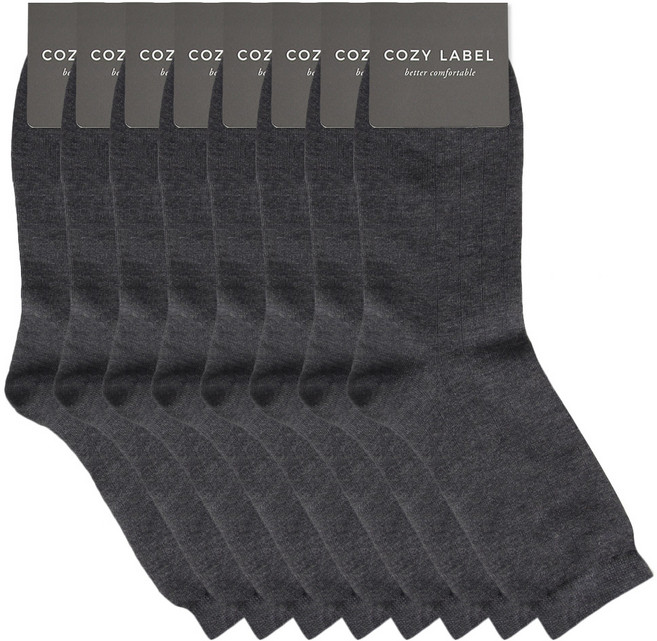 COZY LABEL 男款4色簡約系列中長襪 8雙