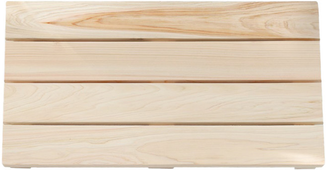 森林之愛 扁柏原木方形腳踏板 600 x 400 x 35 mm, 單一顏色, 1個