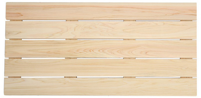 숲속애 프리미엄 편백 나무 원목발판 특대형 100 x 50 x 3.5 cm, 혼합 색상, 1개