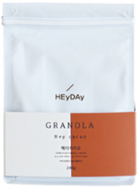HEyDAy 헤이카카오 그래놀라 시리얼, 200g, 1개