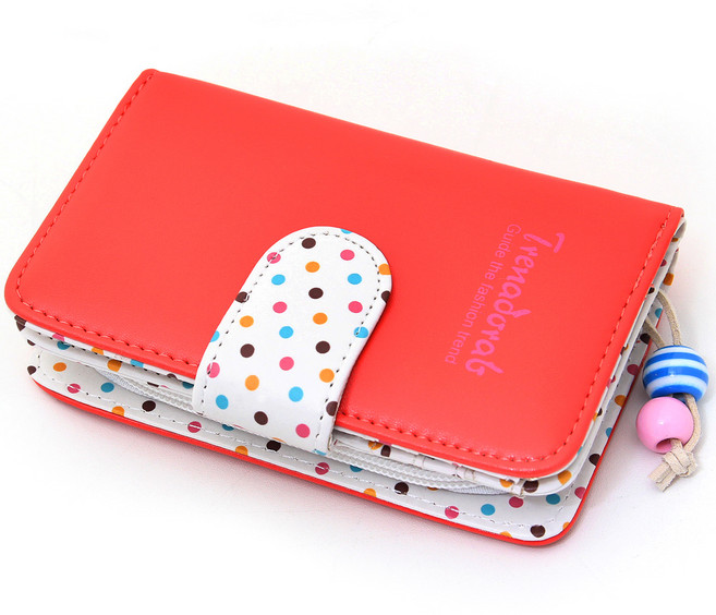 라스코 도트 중지갑 SB-2004