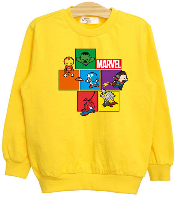 뉴욕꼬맹이 아동용 어벤져스 마블 맨투맨z 티셔츠 P020