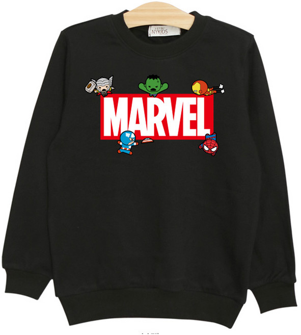 뉴욕꼬맹이 아동용 어벤져스 마블 맨투맨z 티셔츠 P021