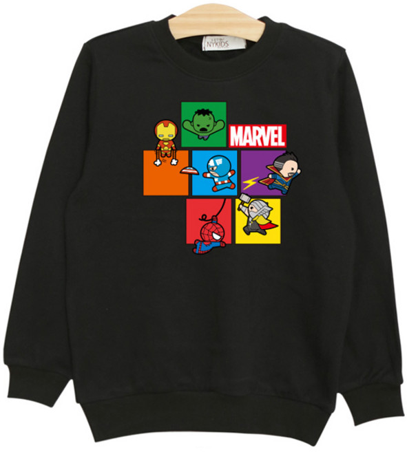 뉴욕꼬맹이 아동용 어벤져스 마블 맨투맨z 티셔츠 P020