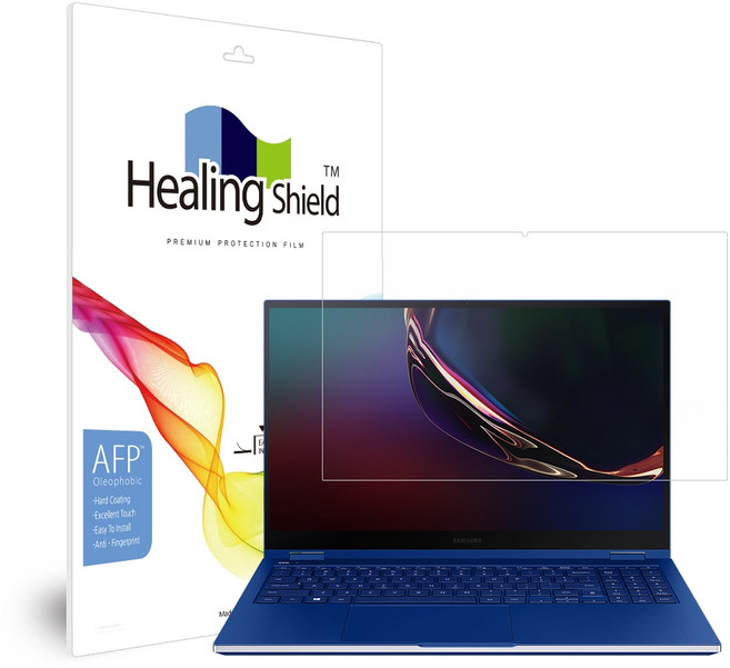 힐링쉴드 삼성 갤럭시북 플렉스 올레포빅 고광택 액정보호필름, 1개