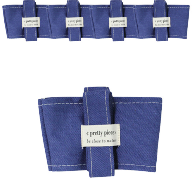 블럭마트 심플 컵홀더 드링크백, 네이비, 5개