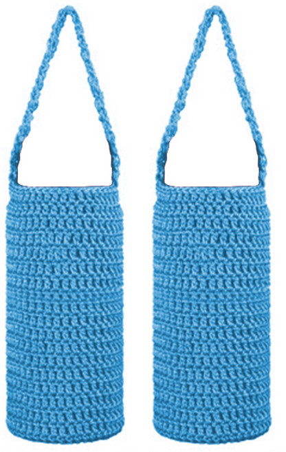 블럭마트 니트 보틀주머니 Medium 400~600ml, 스카이블루, 2개