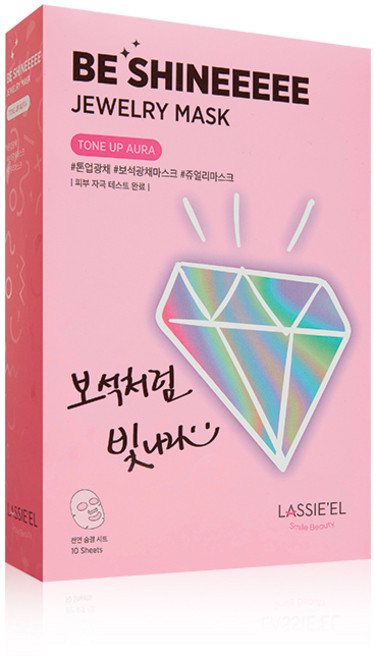 라씨엘르 비 샤인 쥬얼리 마스크 팩 광채 28g, 1개입, 10개