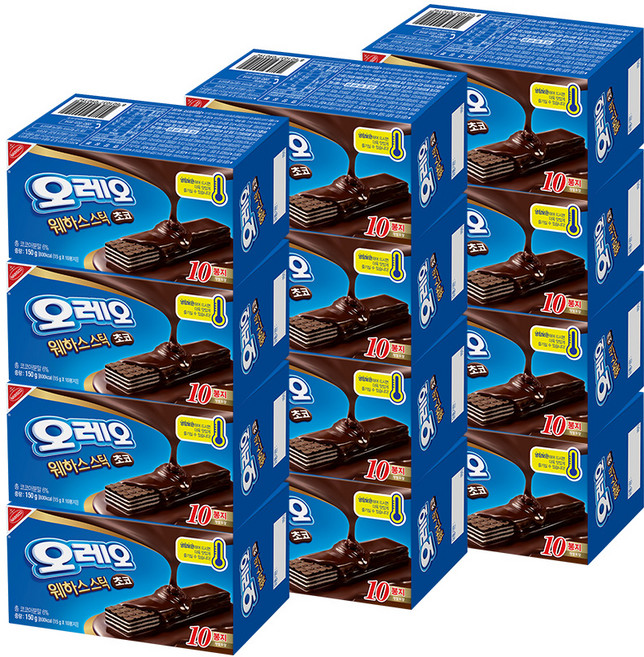 오레오 웨하스 스틱 초코, 150g, 12개