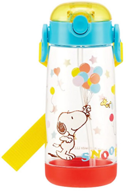 스케이터 피너츠 원터치클리어 쿠션 스트로보틀 스누피 PDSH5, 스카이, 480ml