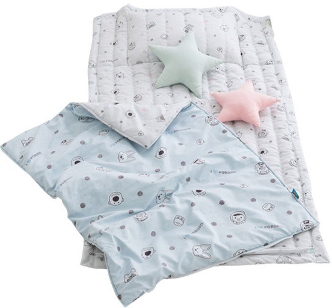 시은데코 뽀로로 도트 낮잠이불세트 일체형, 블루