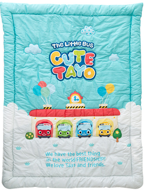 시은데코 타요 큐트 사계절 낮잠이불 분리형, 블루