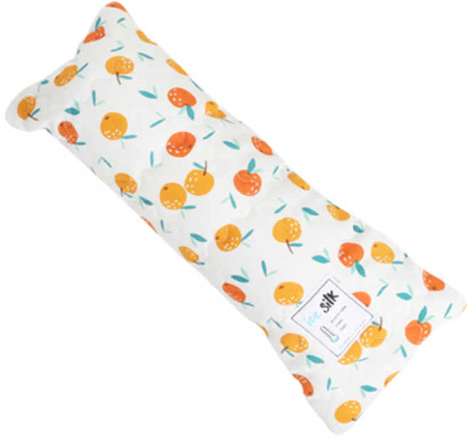 이츠독 인견 아이스 반려 동물 베게, 오렌지, 1개