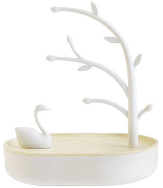 백조의 호수 다용도 악세사리 수납함, 1개, 옐로우