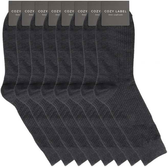 COZY LABEL 男士千鳥格長筒西裝襪 8雙