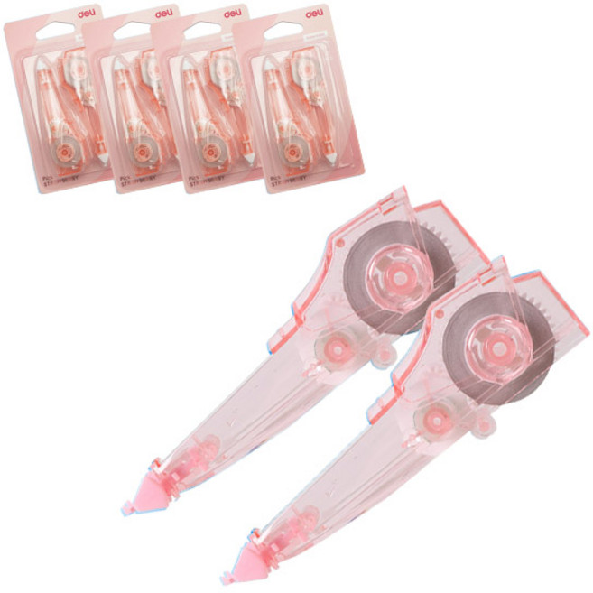 델리 마카롱 수정 테이프 리필 71470 2개, 핑크, 5세트