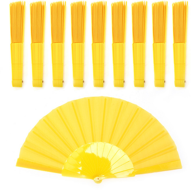 리빙다 응원 부채, 옐로우, 10개