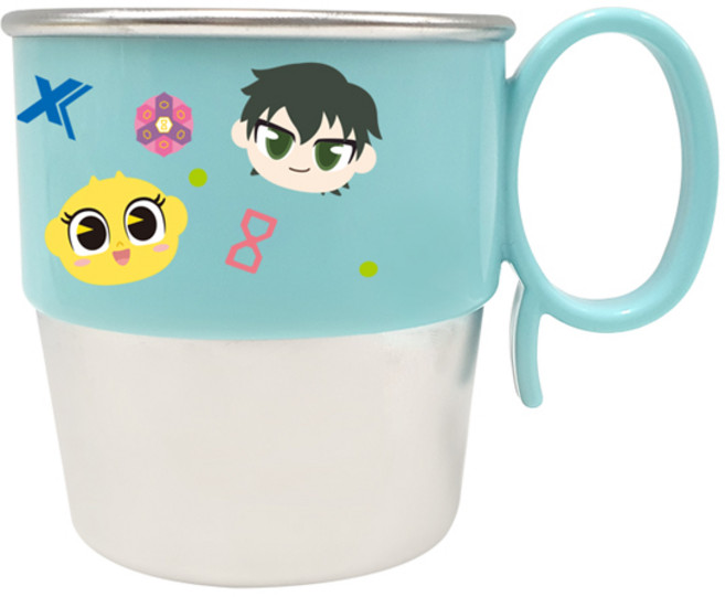 르번 국산 신비아파트 손잡이스텐 유아동 컵, 혼합 색상, 1개