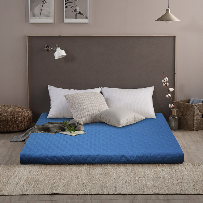 리브맘 세븐존 퀼팅누빔 매트리스, 블루, 11cm