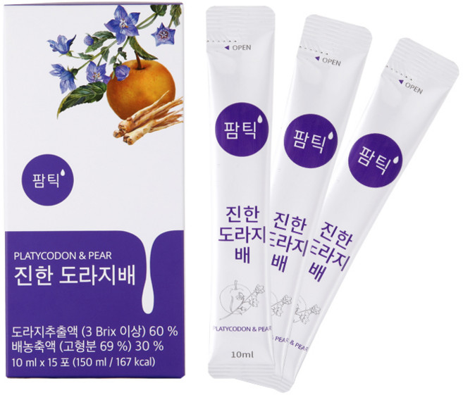 팜틱 진한 도라지배즙, 150ml, 1박스
