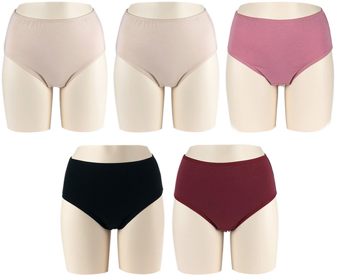 올리비아바비 여성용 면스판 맥시팬티 5p