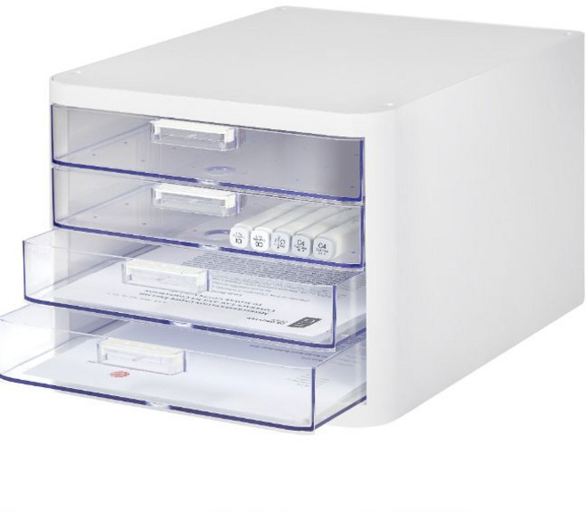 리템 클리어 멀티 캐비넷, 화이트, 4단