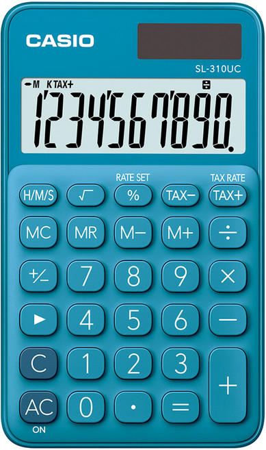 카시오 계산기 SL-310UC, Blue, 1개