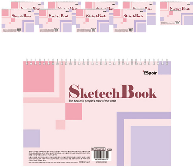 희망노트사 스케치북 170g x 10p, 8절, 10매