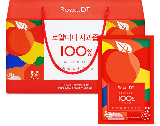로얄디티 사과즙, 2.7L, 1박스