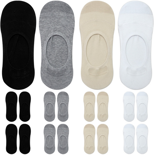 투투삭스 남성용 구멍보완 발끝두겹 페이크삭스 블랙 5족 + 베이지 5족 + 화이트 5족 + 그레이 5족