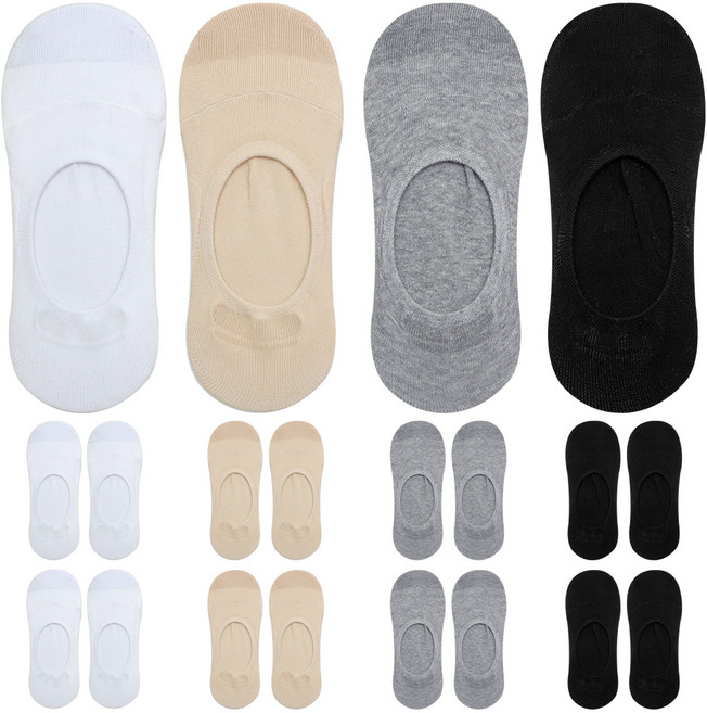 투투삭스 여성용 구멍보완 발끝두겹 페이크 삭스 블랙 5족 + 베이지5족 + 화이트 5족 + 그레이 5족