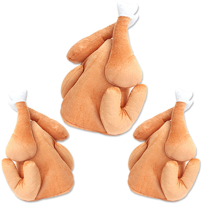 리빙다 코믹통닭모자, 혼합 색상, 3개